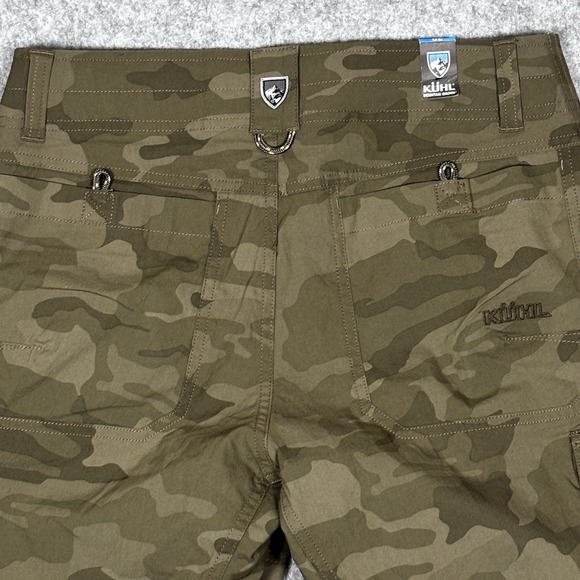 Kuhl Ambush Cargo Shorts Mens 30x11 Green Camo Outdoor Hiking Casual Pockets New - Picture 13 of 14